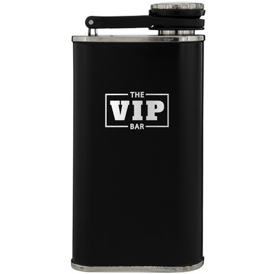 Stanley® stainless steel wide mouth flask 8oz black