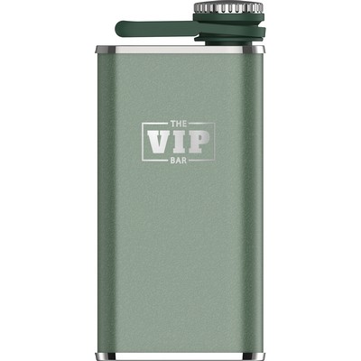 Stanley® stainless steel wide mouth flask 8oz hammertone green